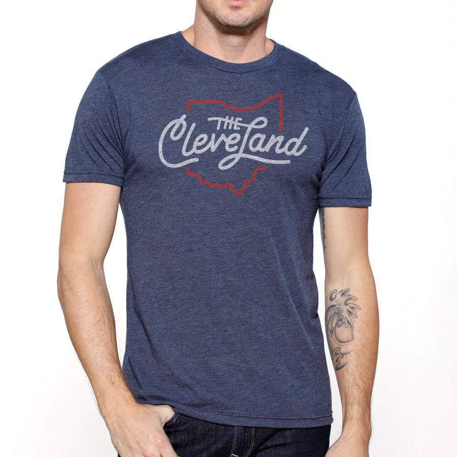 The Land Cleveland Script - Triblend Tshirt, T-shirts, WeBleedOhio, WeBleedOhio