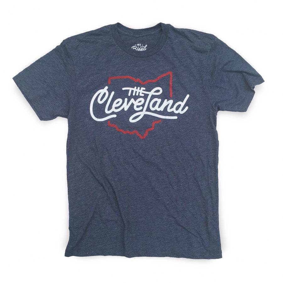 The Land Cleveland Script - Triblend Tshirt, T-shirts, WeBleedOhio, WeBleedOhio