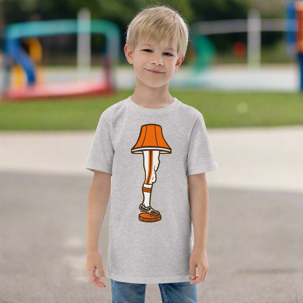 Football Leg Lamp – Youth T-shirt, Shirts & Tops, WeBleedOhio, WeBleedOhio