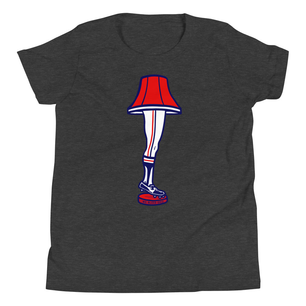Baseball Leg Lamp - Youth T-Shirt, , WeBleedOhio, WeBleedOhio