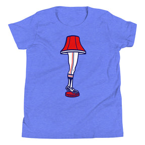 Baseball Leg Lamp - Youth T-Shirt, , WeBleedOhio, WeBleedOhio